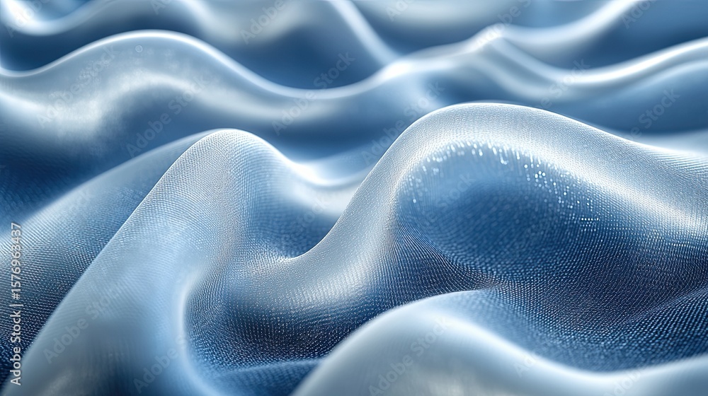 Obraz premium Close-up view of textured, flowing fabric.
