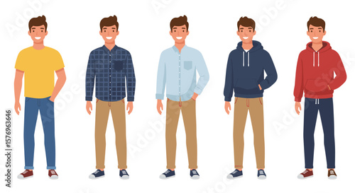 Casual fashion trends for men: diverse wardrobe choices