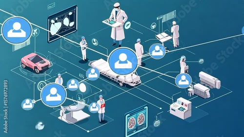 Medical technology system infographic