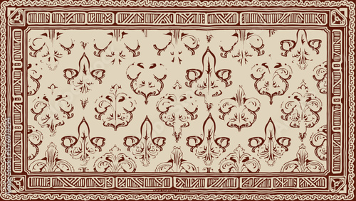 Elegant Ornate Wall Panel with Intricate Sunburst Designs in Warm Brown Tones, YAKAN CLOTH FILIPINO DESIGN