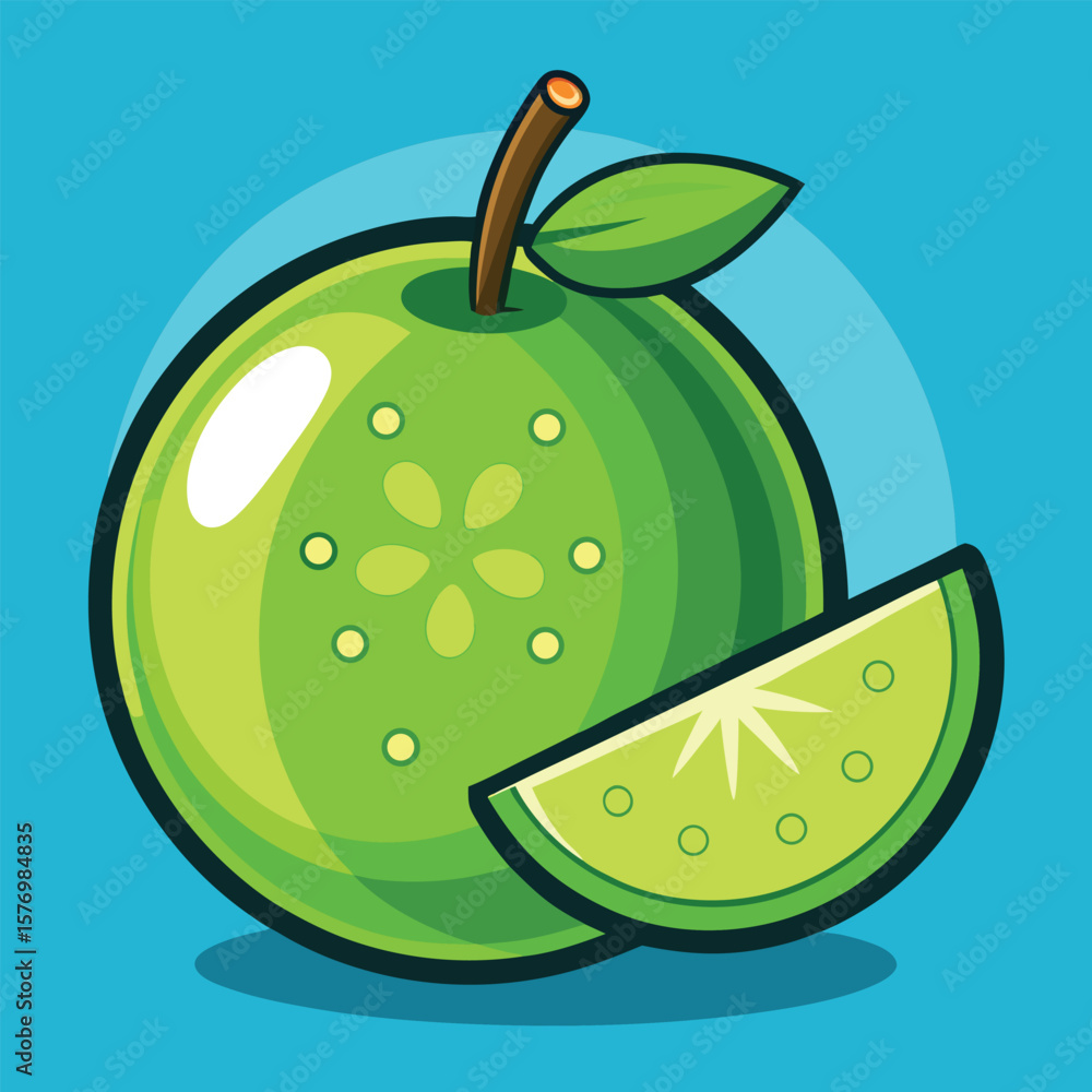 Obraz premium Cartoon Loquat Fruit Vector Illustration. Fruits vector.