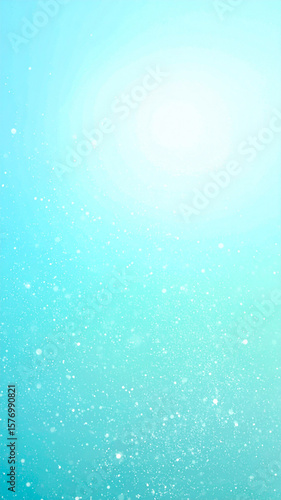 A minimalistic and dreamy background with a smooth gradient from soft aqua blue to white