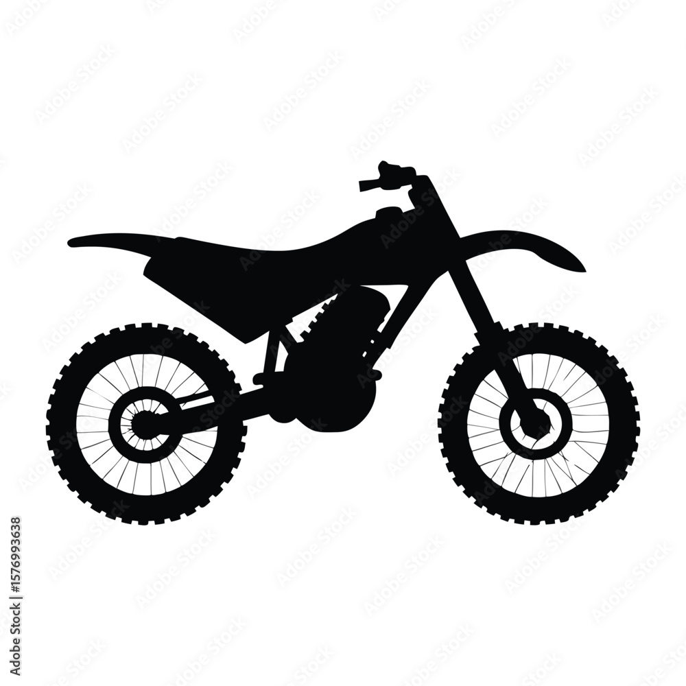 Fototapeta premium silhouette of a motorcycle