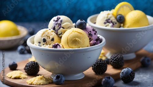 Colorful Ice Cream Bursts with Flavor
