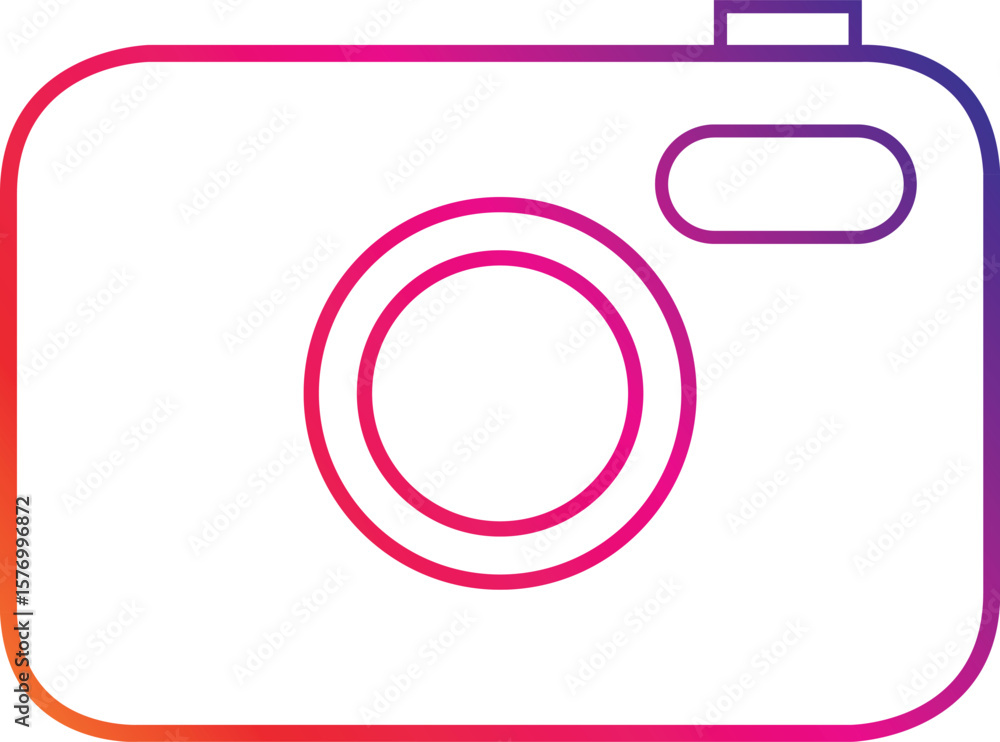 Obraz premium Camera icon set. Photo camera in flat style.