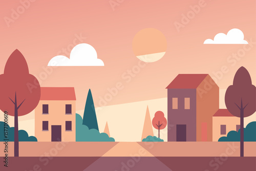 vector illustration of a city landscape