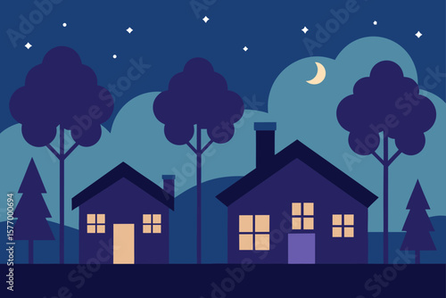 night city in the night