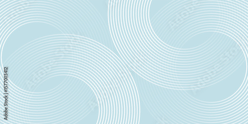 Modern abstract background. Glossy white gradient circle lines. Minimal geometric pattern. Simple graphic elements. Futuristic concept. Suitable for cover, poster, banner, brochure, eps10.