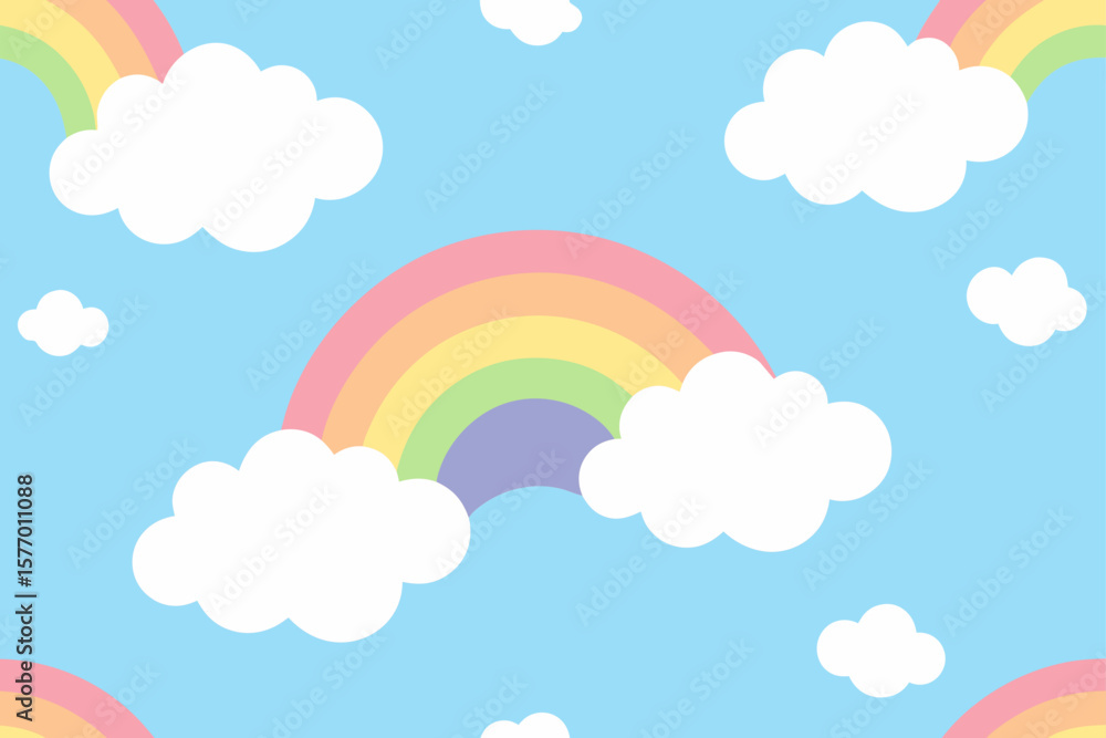 rainbow and clouds rainbow and clouds