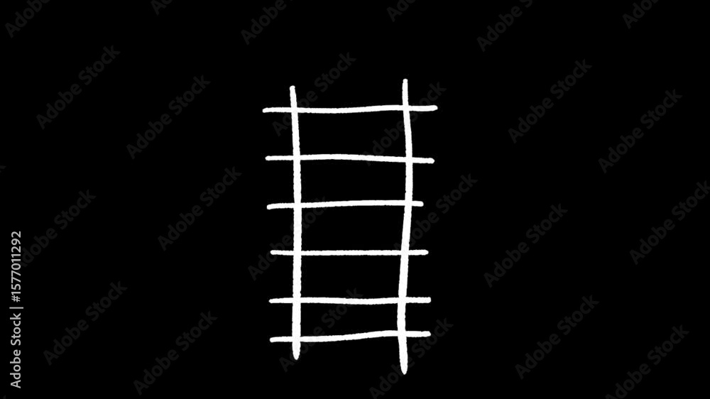 wooden ladder on black background wooden ladder on black background