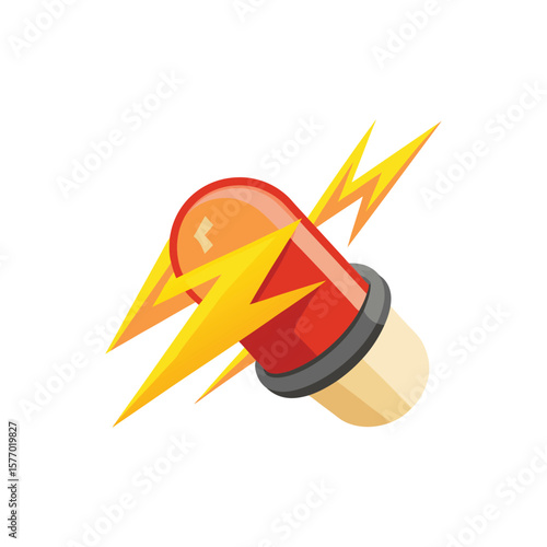 Energizing pill with lightning bolts