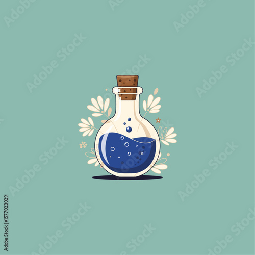 Elixir Potion icon logo flat vector design