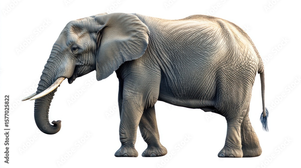 Fototapeta premium Majestic elephant profile