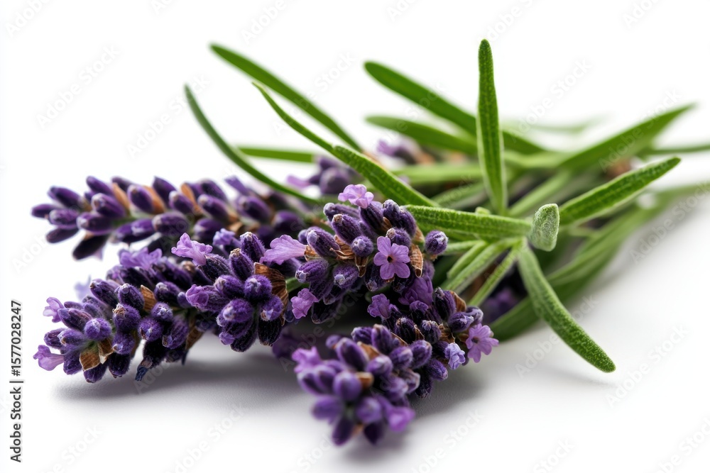 Obraz premium Lavender blooming scene in a serene garden nature photography outdoor environment close-up view tranquility and beauty
