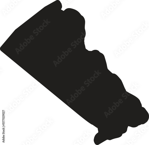 Bucks County (Pennsylvania) blank outline map