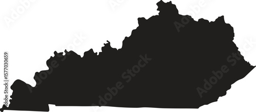 Kentucky state - county map