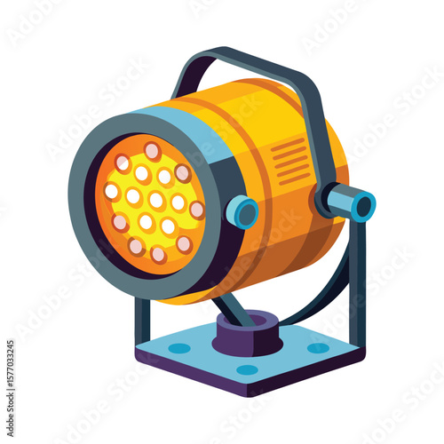 Modern led spotlight with adjustable stand for stage lighting and events