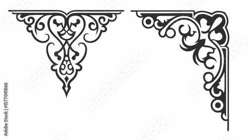 Download free vector decorative corner design elements for graphic design and creative projects use, one hundred chars