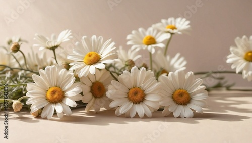 Chamomile Blooms Dance in Gentle Light