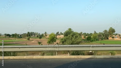 Wallpaper Mural landscape view of fields and main highway road  Torontodigital.ca