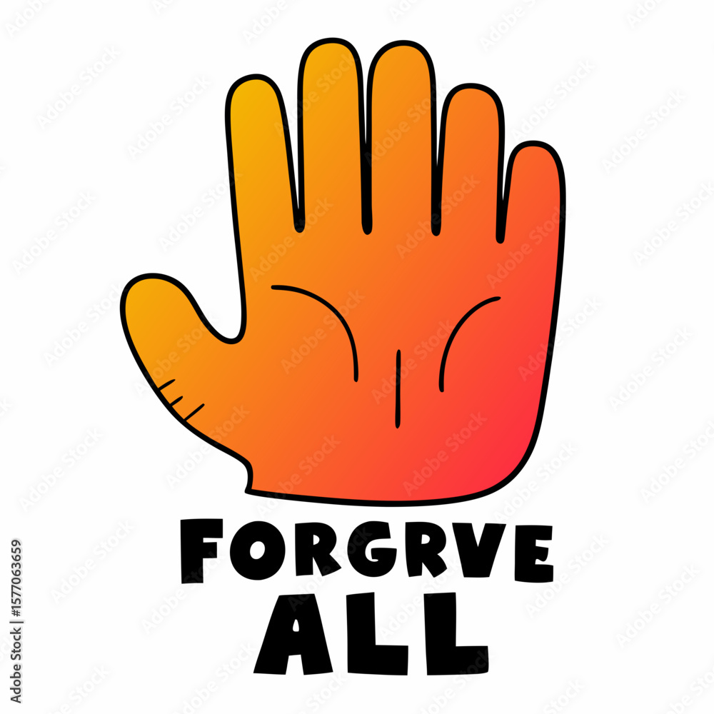 Fototapeta premium vector illustration of a hand