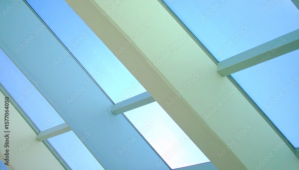 Fototapeta premium Abstract Skylight Architecture: Modern Design and Light