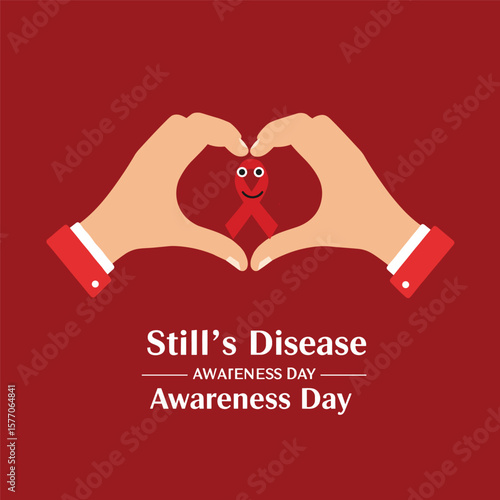 vector graphic of still's disease awareness day good for still's disease awareness day celebration. flat design. flyer design.flat illustration
