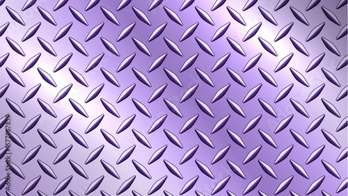 Silver purple diamond pattern texture background, chrome sheet metal texture.