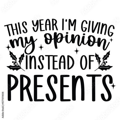 This year I'm giving my opinion instead of presents SVG Art & Illustration