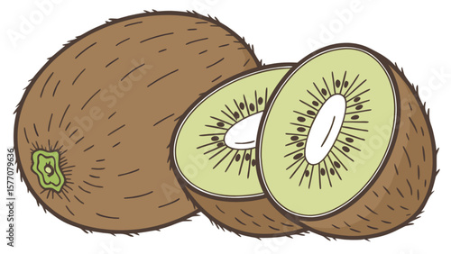 Kiwi fruit nutrition facts benefits and uses of fresh sliced kiwi fruit healthy eating and vitamin c source