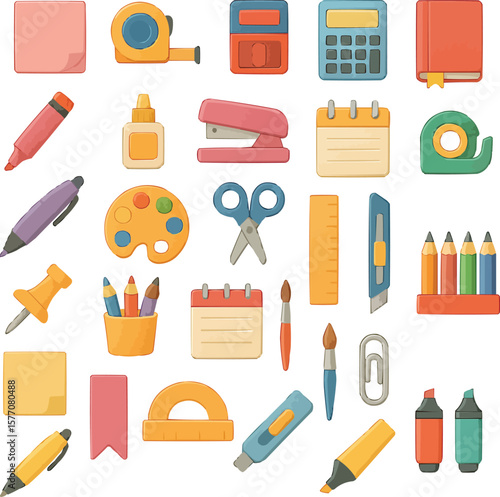 Creative Stationery Icons bundle