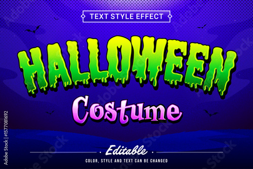 Editable Halloween Typography Text Effect for Costume Party