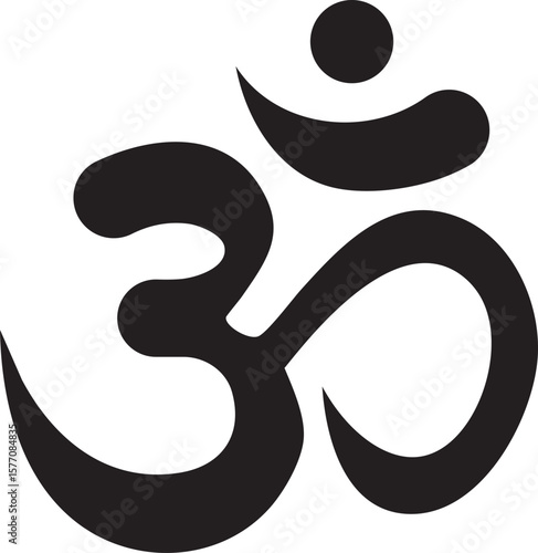 Om hindu spritual symbol