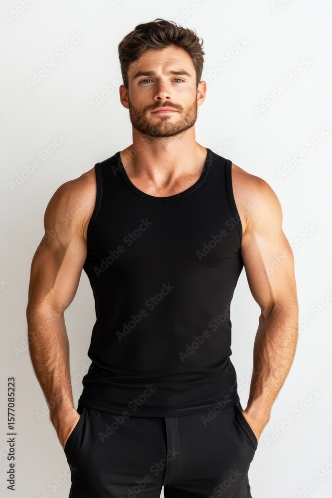 Fototapeta premium Fitness Model Muscular Man