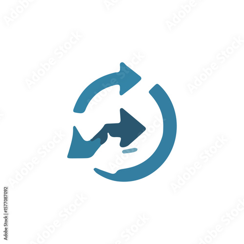 Free Download A circular arrow graphic symbolizing recycling, reuse, and the concept of change. - GFXLoad
