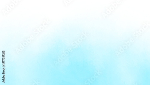 Blue mist and dust rising from below the clear sky, blue vapor evaporating in the air, digital painting drawn on a tablet for abstract background concept graphics.