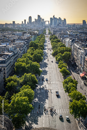 aerial view of the city paris
