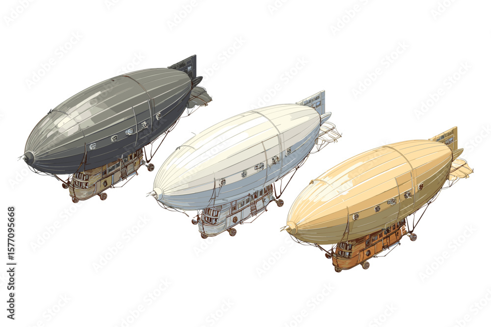 Obraz premium set of isometric urban trains for city transportation design, featuring modern electric train cars in flat 3D style