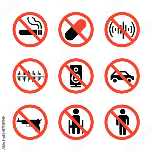 Free Download vector street elements and tools icons include traffic light road sign car police officer other     
 - GFXLoad