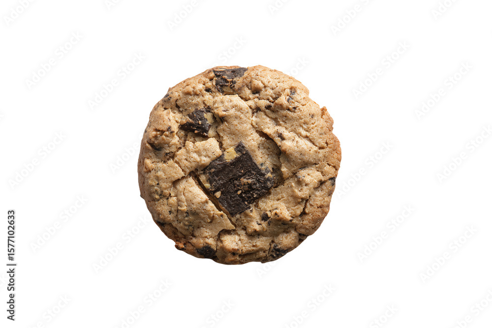 Fototapeta premium a cookie with a chocolate chip on top