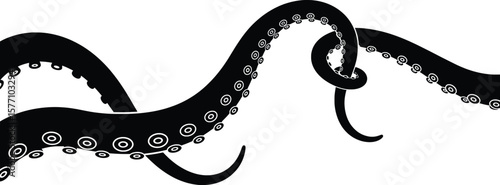 Action-Packed Vector Pirate Adventure Featuring Tentacles in a Sea Environment