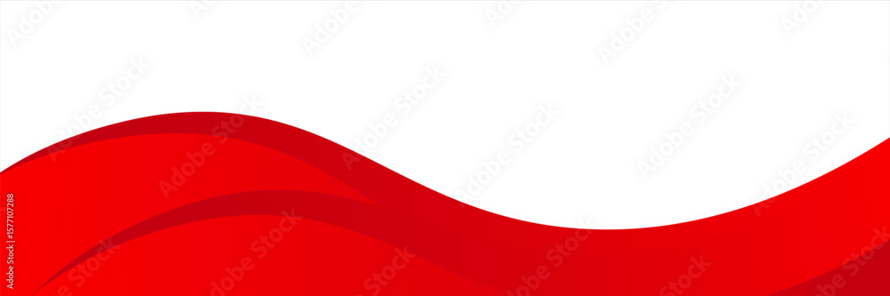 Obraz premium Vector red line background curve element with white space for text and message design, overlapping layers, vector