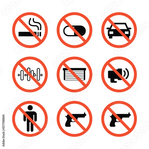 Free Download vector street elements and tools icons include traffic light road sign car police officer other     
 - GFXLoad