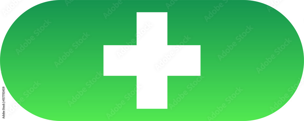 Obraz premium Phamacy icon green color logo