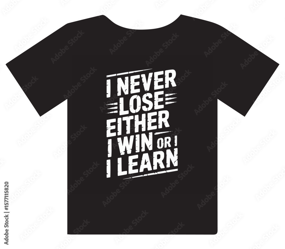 Fototapeta premium Motivating quote tee 