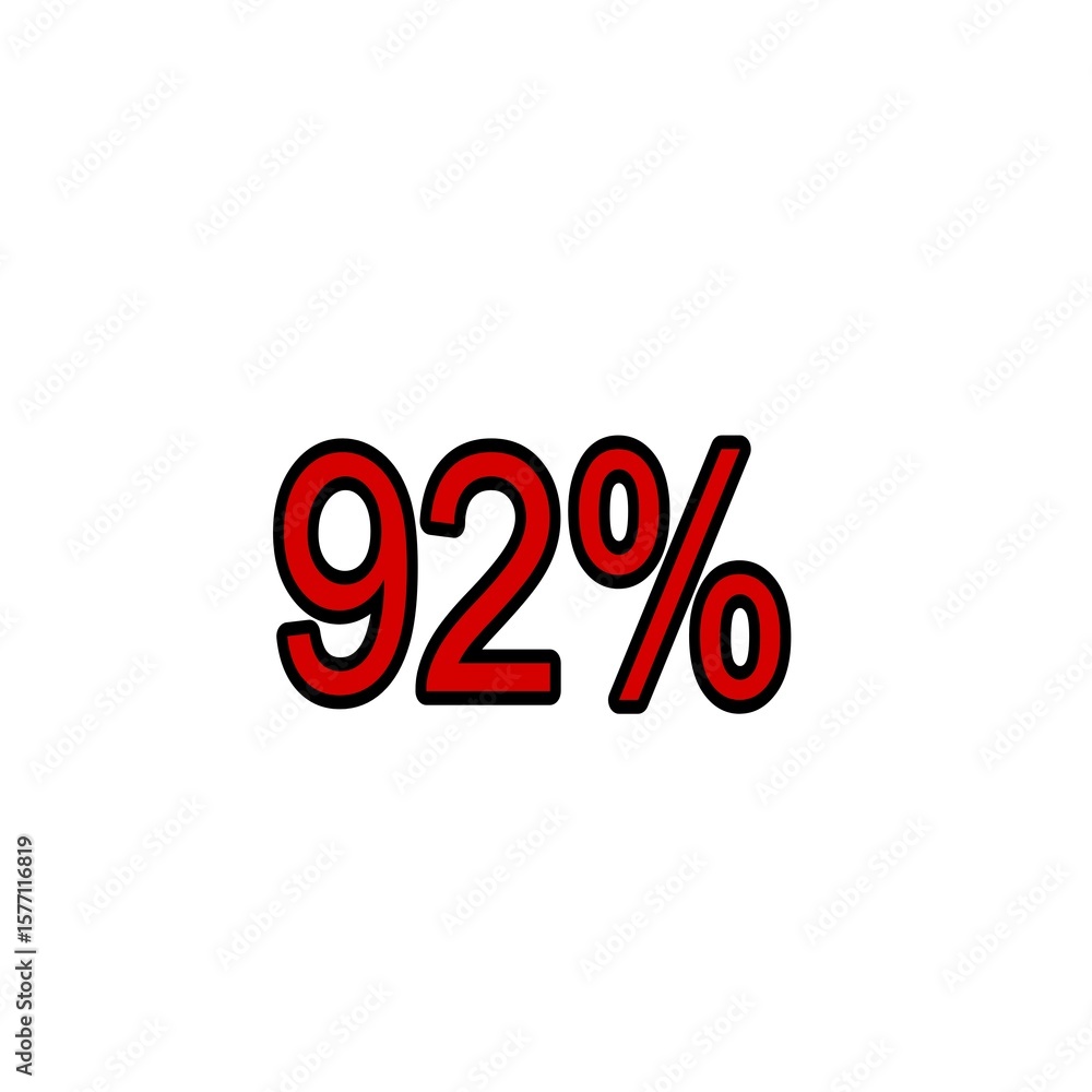 red percent sign on white background red percent sign on white background
