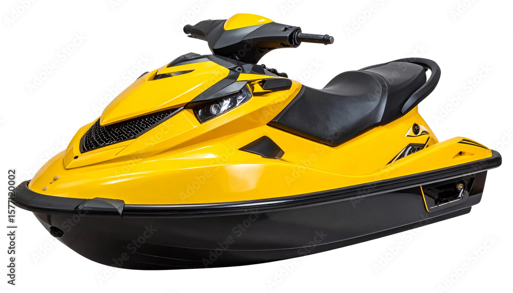 Fototapeta premium Jet ski with a sleek, aerodynamic design and detailed features