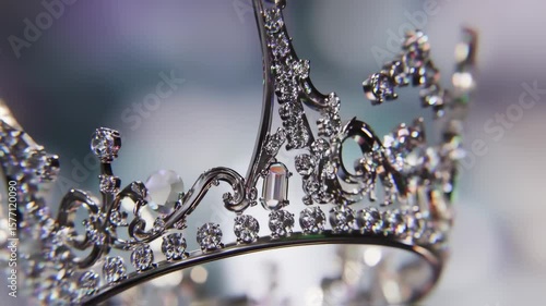 Ornate tiara with glittering gems