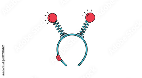 Whimsical headband with light-up antennae for fun parties and playtime adventures