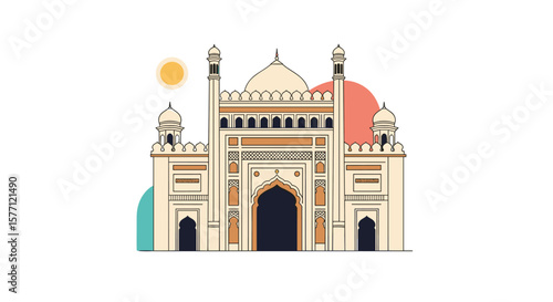 An iconic architectural masterpiece featuring intricate details and grandeur